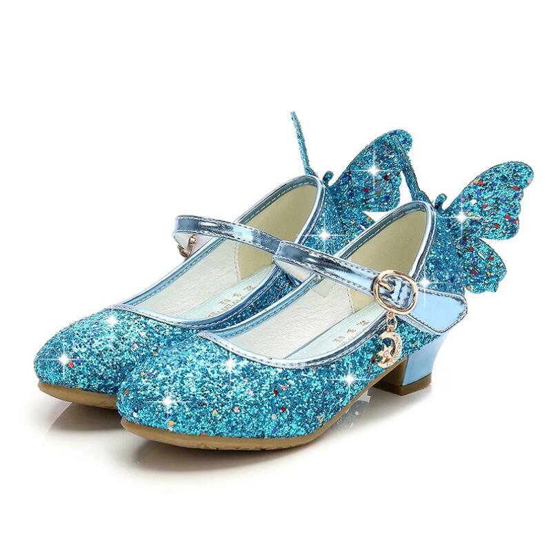 EYNMVR Kindersandalen Mädchen - Glitzer Schmetterling Mit Strass