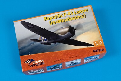 1/72 Dora Wings DW72029 Republic P-43 Lancer (recon) Plastic model kit