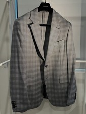 Versace Suit Jacket, White Black, Brand New With Tags, Size 52 185/96B 