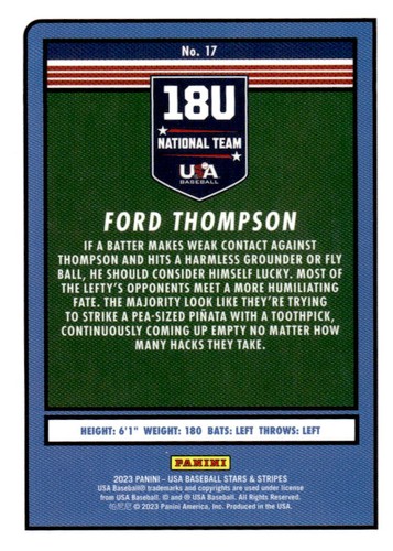 2023 Panini USA Baseball Stars & Stripes Trading Cards - You Pick! - Picture 16 of 98