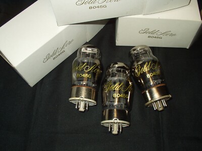 8045G Power Triode, Gold Aero selected. 3 Stück postfrisch, n.o.s selten!
