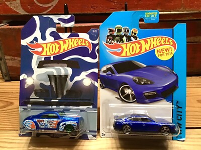 Lot of 2 Hot Wheels 2013 HW City Porsche Panamera / 2015 Tail Dragger Toys 