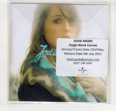 (HM523) Jodie-Marie, Single Blank Canvas - 2011 DJ CD