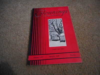 JAN 1936 Gleanings in Bee Culture Beekeeping Beekeepers AI Root Magazine 
