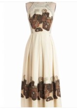 92. Eva Franco Anthropologie RARE Lost Luggage maxi dress 4 flawless