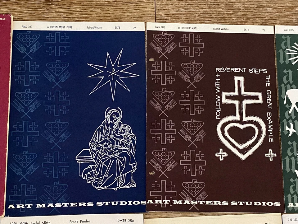 LOT of 37 Christian Sheet Music SATB SSA SA CHOIR CORAL RELIGIOUS 1900s-1980s V - Image 3 of 4