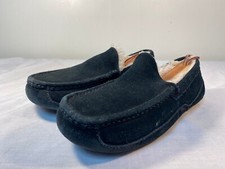 UGG Ascot Slip On Slippers Men's Black Shearling Insulated - US 7