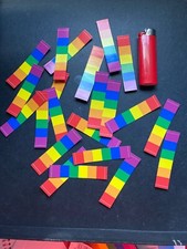 25  Mini Rainbow Strips Stickers Decal Gay Pride LGBT Free Gift