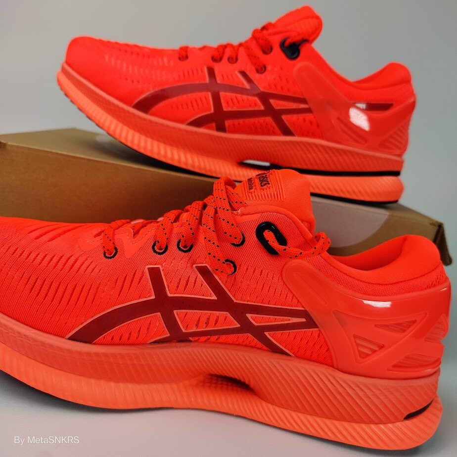 Asics US 13 Men's Sunrise Red Black Distance Runner MetaRide - 1011A967 700  New thumbnail 9