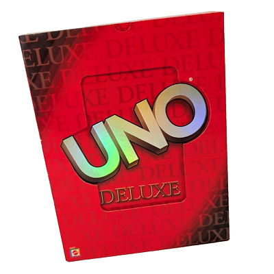 Uno Deluxe Card Game 100% Complete Cards Score Pad Instructions, 2001 Family Fun