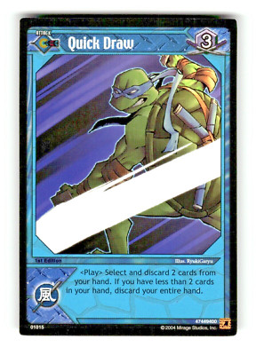 2004 Teenage Mutant ninja Turtles Trading Card Game Quick Draw #01015
