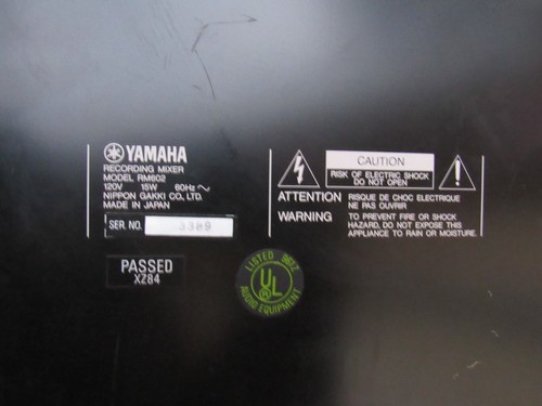 Yamaha RM602 Recording Mixer Vintage Powers On Untested Parts Repair AS-IS - Bild 13 von 17