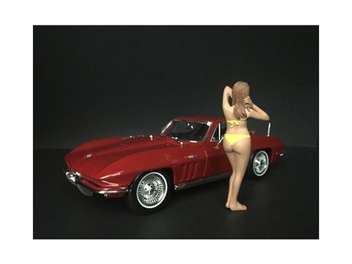 JAN BIKINI CALENDAR GIRL FIGURE FOR 1/24 SCALE MODELS BY AMERICAN DIORAMA 38265 - Picture 2 of 2
