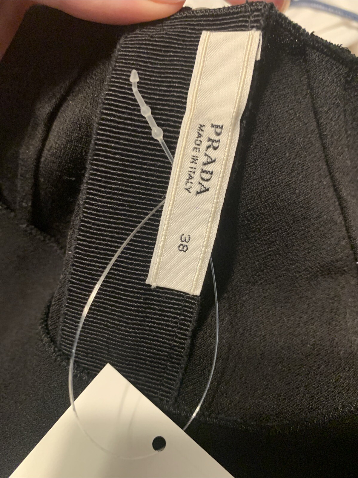 Prada Authentic Solid Black Short Sleeve Sheath K… - image 5