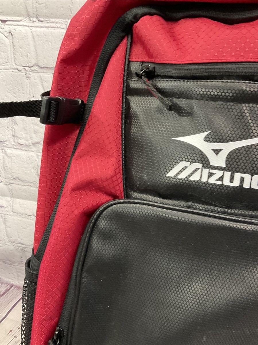 Mizuno Backpack Black Red Durable Comfortable New Without