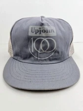Vintage USA MADE Upjohn Trucker Hat Snapback Dad Cap