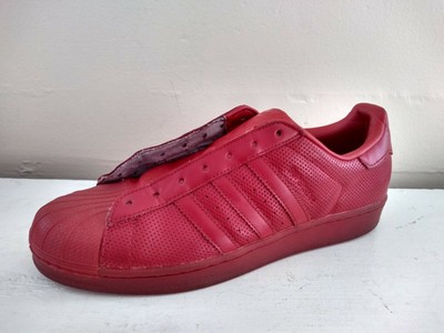 adidas originals superstar slip on men red