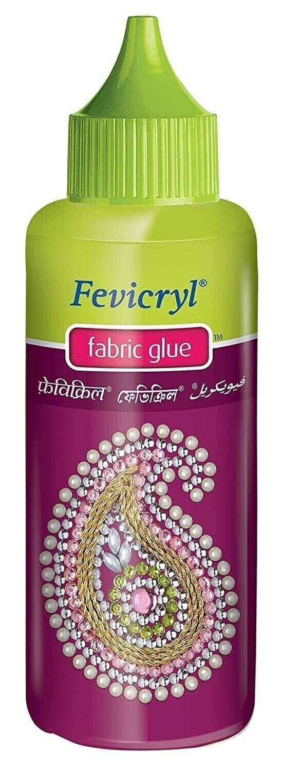 Fevicryl No Stitch Fabric Glue BIG (80ml) - SET OF 3 + Free Shipping