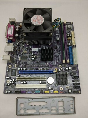 ATX 945GHT-M V 1.0 Socket 775 Intel Celeron D 3.2 GHz PURPLE w/fan & Heat Sink