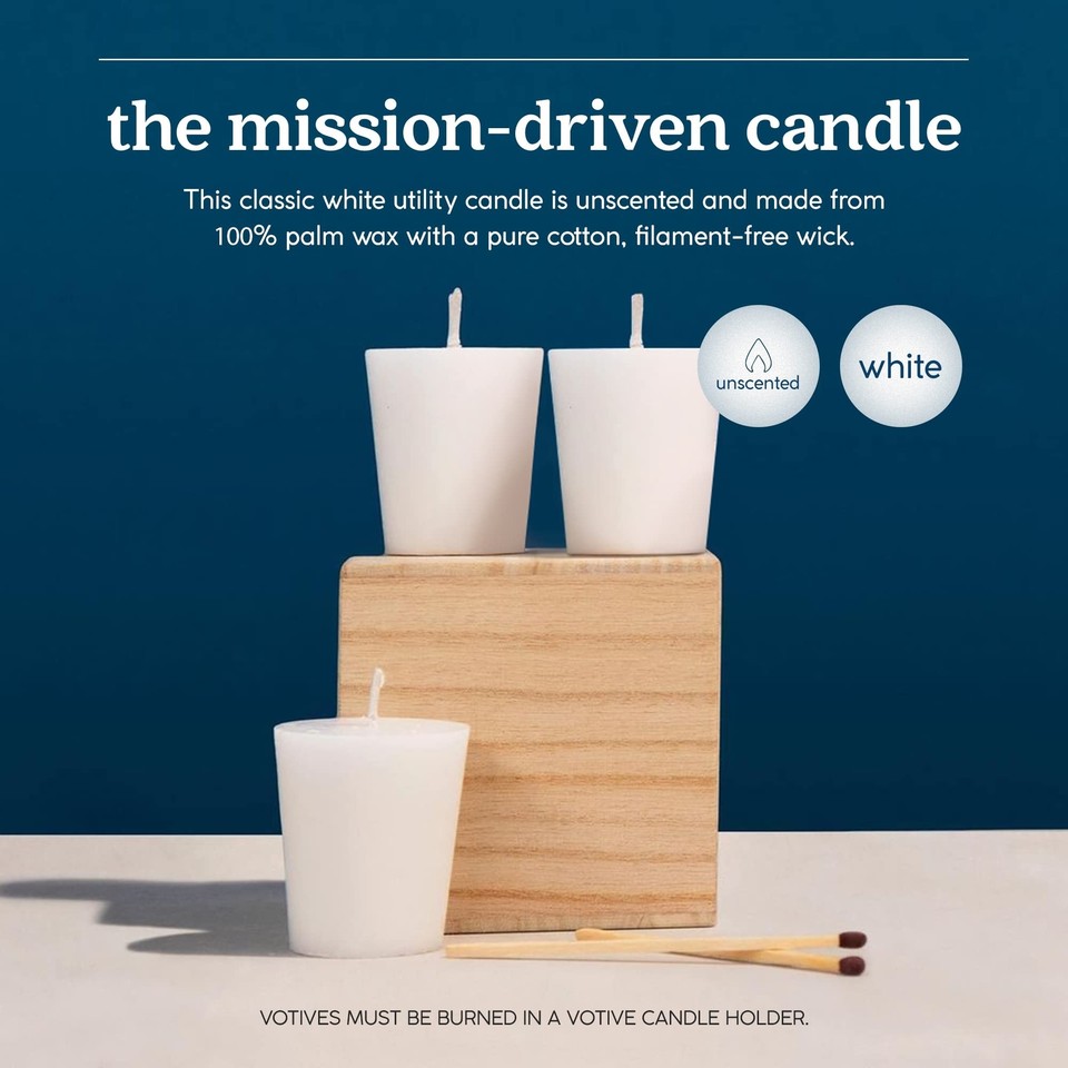 ParaffinFree Votive Candles, Vegan Palm Wax, CleanBurning and All