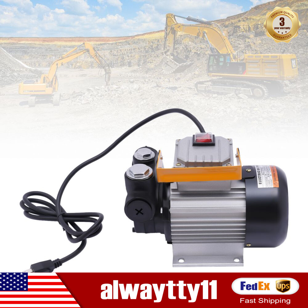 AC 110V Oil Transfer Pump Self Priming Electric Fuel Fluid Pump 550W 16GPM NEW