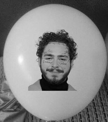 Post Malone Hip Hop Happy Birthday party balloons