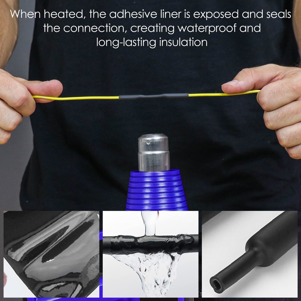 400Pcs Heat Shrink Tubing Waterproof Wire Shrink Wrap Tubing 31 Ratio