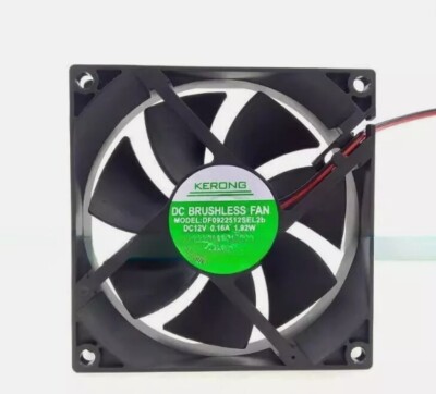 1PC KERONG DF0922512SEL2B 12V 0.16A 1.92W 2-wire 9CM cooling fan