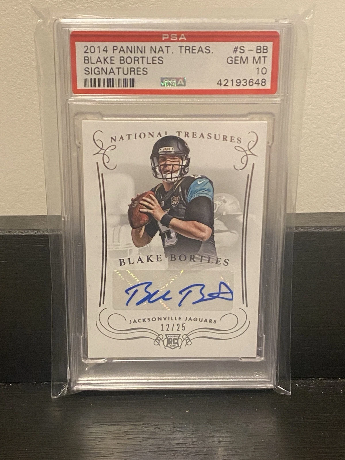 Blake Bortles Panini National Treasures Signatures #SBB Base