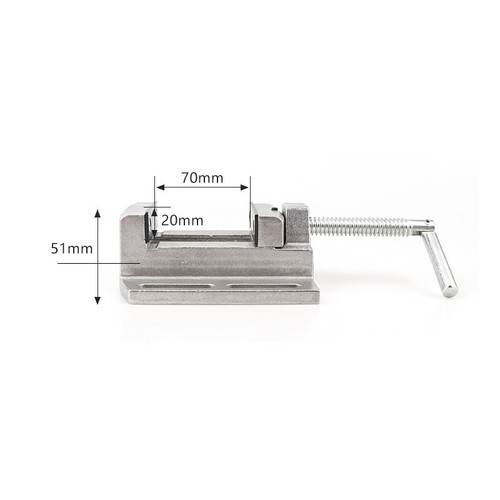 Mesa de Trabajo Ajustable Taladro Fresadora 2.5" Taladro Paralelo Prensa Tornillo - Imagen 4 de 6