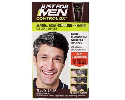 Just For Men Control Gx Grey Reducing Shampoo Gradual Hair Color 4 Fl Oz Uk Cgx