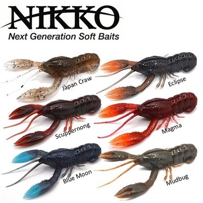 NIKKO Craw 3.2 Inch Soft Plastic Fishing Lure - Floating Scented Bait
