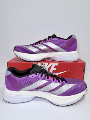Adidas Adizero Boston 13 Purple Burst Silver Metallic JS4943 - Men\'s Size 10.5 adidas Adizero Boston 13 Sneakers - Purple | Free Shipping  main image 3