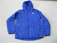 The North Face ThermoBall Eco Hood Insulated Quilted Jacket Blue Boy Large 14-16