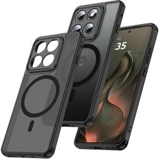 MAKAVO Magnetic for Motorola Edge 2025 Case-Full Camera Moto 2025, Black