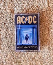 Who Made Who by AC/DC Cassette, 1986, Atlantic Records Classic Rock Vintage Ex