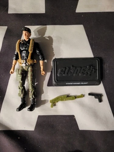 Flint V11 25th G.I. JOE COBRA LOOSE Complete Anniversary S3