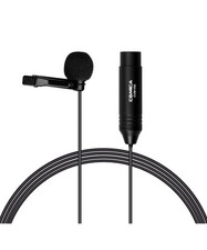 Comica CVM-V02C Cardioid XLR Lavalier 48V Interview Microphone, 1.8M