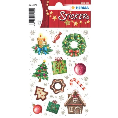 "3 Bis 60X Herma Weihnachts-Sticker Decor \"Weihnachtszeit\" - Spare Bis Zu 70%"-image