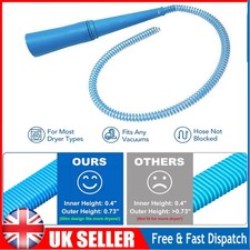 Dryer Vent Cleaning Kit,Universal Vacuum Hose Attachment for Lint Removal Blue