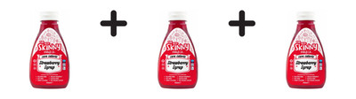 3 x Skinny Foods Skinny Syrup (425ml) Strawberry Jelly (17,25 EUR/L)