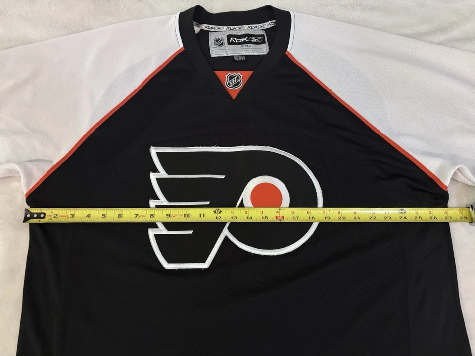 Philadelphia Flyers Sewn Logo Reebok CCM NHL Jersey Mens 2XL 2X XXL - Image 2 of 4