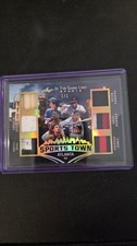 DALE MURPHY DEION SANDERS 2025 LEAF IN THE GAME USED GOLD PATCH 1/1 Atlanta 