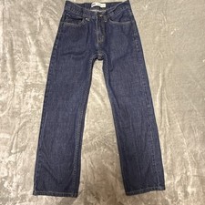 Levi's 505 Regular Jeans Boys 16 Slim W26 L28 Dark Wash Straight Denim