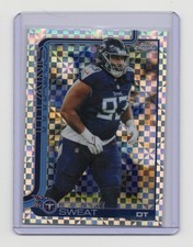 2025 Topps Chrome T'Vondre Sweat Card X-Fractor Tennessee Titans #292