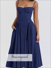 Sweetheart Neck Ruched Midi Dress