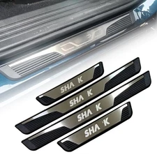 Outside Door Sill Scuff Molding Trim Fits For BYD Shark 6 2024-2026 Silver Black