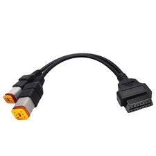 Obd2 Diagnostic Cable for Harley 4pin 6pin 2 in 1 Motorcycle OBD Black