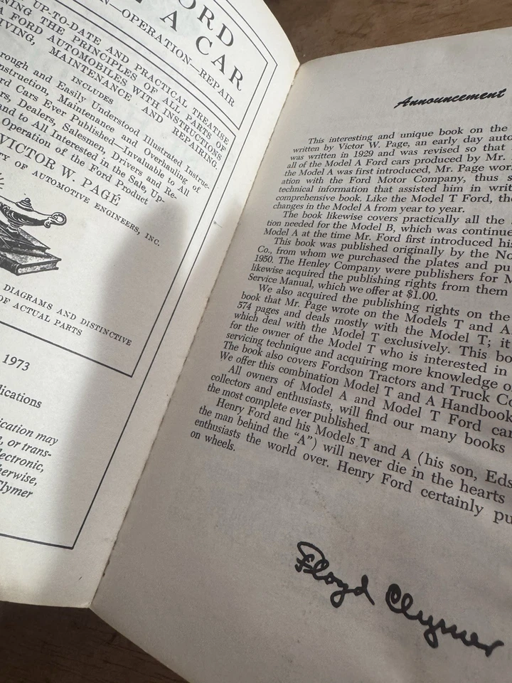 Руководство по обслуживанию и справочник по ремонту FORD MODEL A Floyd Clymer 1961 - Изображение 3 из 4