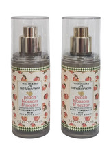 2 Bath  Body Works Peach Blossom  Nectar Fragrance Mist 2.5 OZ TRAVEL SIZE